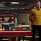 Rebecca Romijn, Anson Mount, Melissa Navia, and Jack Quaid in Star Trek: Strange New Worlds (2022)