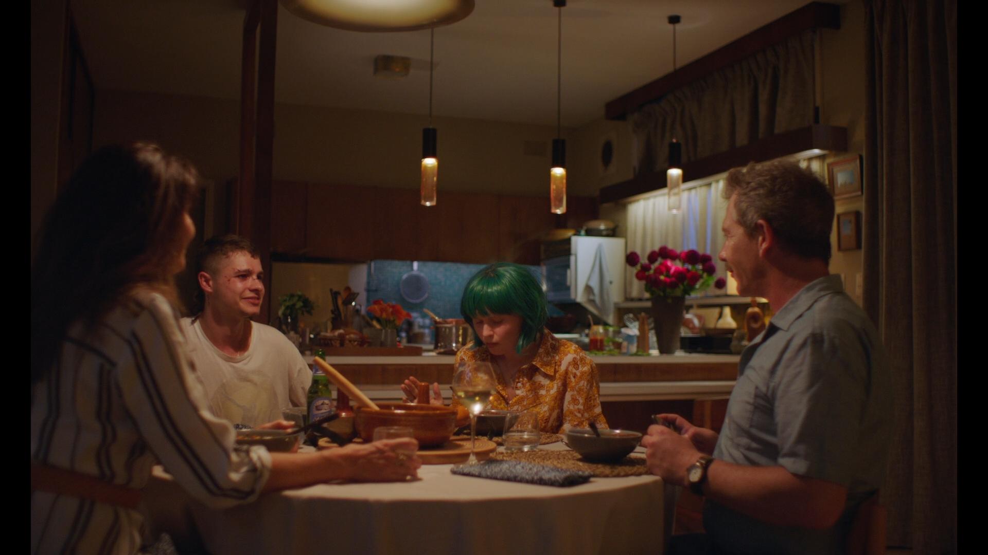 Essie Davis, Ben Mendelsohn, Toby Wallace, and Eliza Scanlen in Babyteeth (2019)