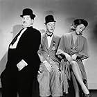 Oliver Hardy, Patricia Ellis, and Stan Laurel in Block-Heads (1938)