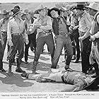 Johnny Bond, Johnny Mack Brown, Tom London, John Judd, Tex Ritter, George Sowards, and Lem Sowards in Tenting Tonight on the Old Camp Ground (1943)