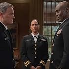 Jason Clarke, Lance Reddick, and Monica Raymund in The Caine Mutiny Court-Martial (2023)