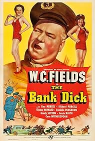 W.C. Fields, Una Merkel, and Cora Witherspoon in The Bank Dick (1940)