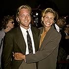 Julia Roberts and Kiefer Sutherland at an event for Young Guns II (1990)