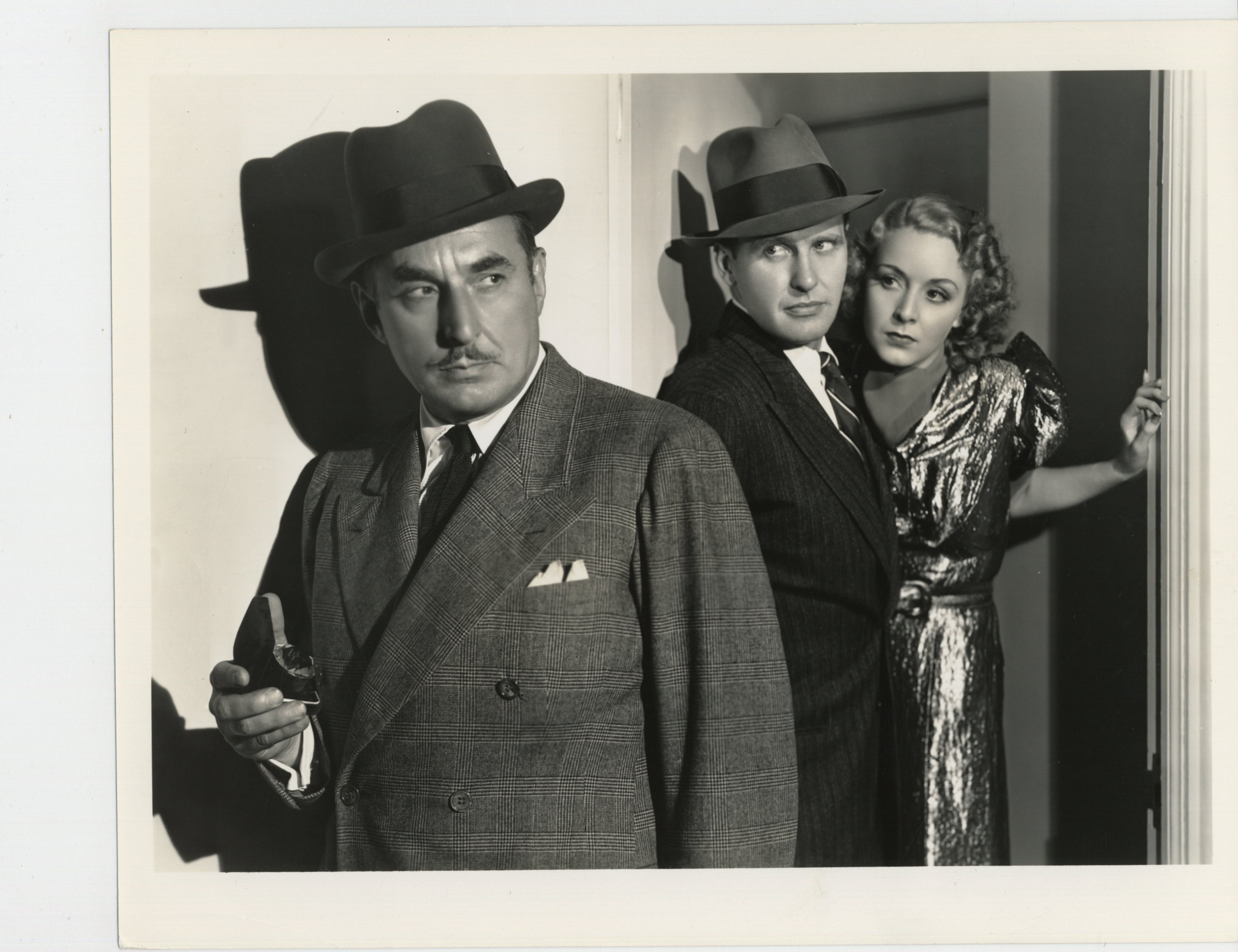 Ralph Bellamy, Douglass Dumbrille, and Joan Perry in Counterfeit Lady (1936)