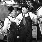 Oliver Hardy and Stan Laurel in Towed in a Hole (1932)