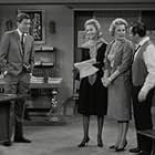 Dick Van Dyke, Lola Albright, Morey Amsterdam, and Rose Marie in The Dick Van Dyke Show (1961)