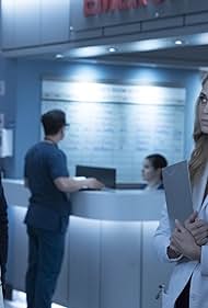 Hill Harper, William R. Moses, Sarah-Jane Redmond, and Fiona Gubelmann in The Good Doctor (2017)