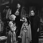 Yvonne De Carlo, Fred Gwynne, Al Lewis, and Beverley Owen in The Munsters (1964)