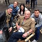 James Caan, Kevin Dillon, Sam Huntington, Christian Hillborg, and Katie McGrath in The Throwaways (2015)