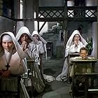 Kathleen Byron, Judith Furse, Jenny Laird, Flora Robson, and Eddie Whaley Jr. in Black Narcissus (1947)