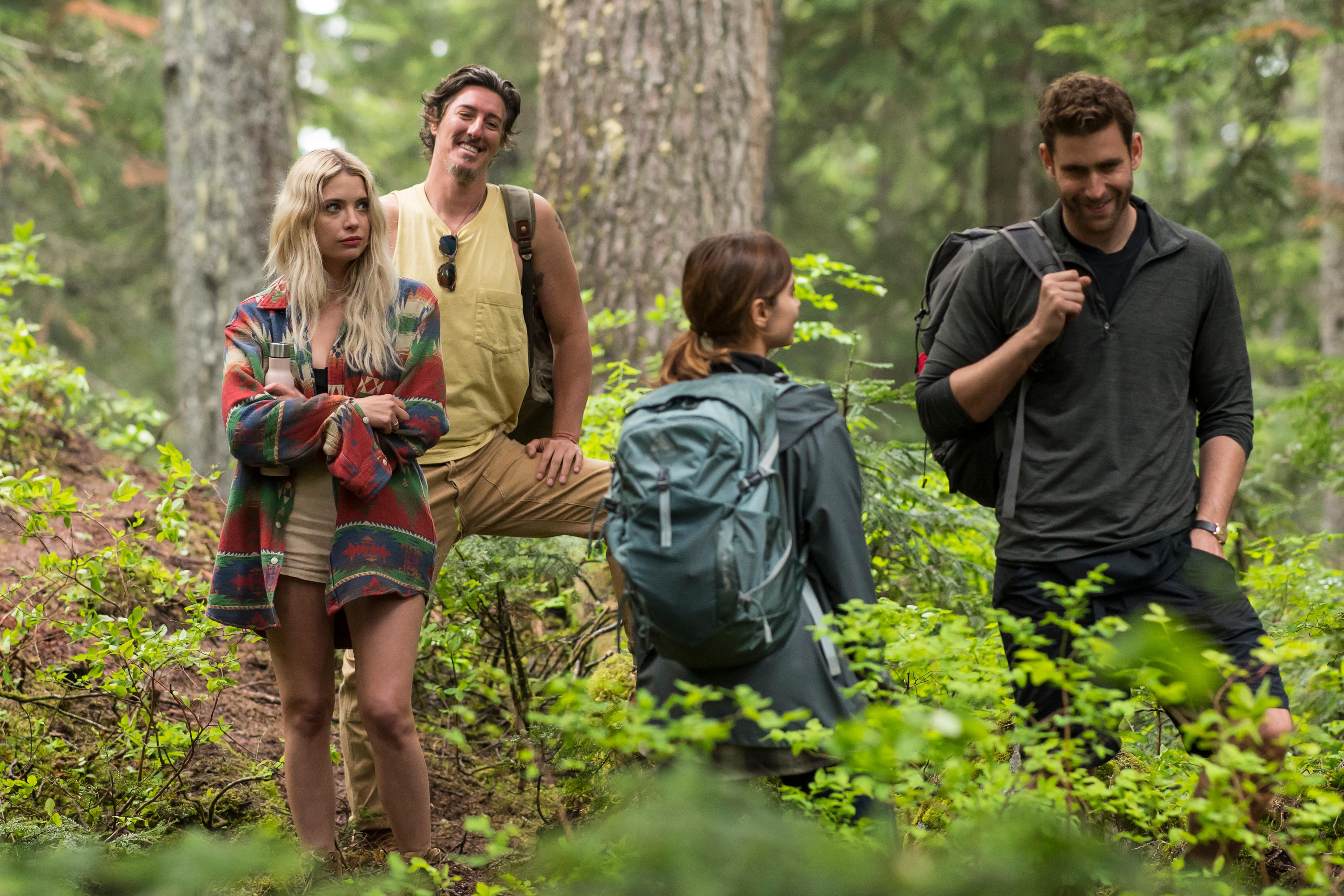 Eric Balfour, Ashley Benson, Jenna Coleman, and Oliver Jackson-Cohen in Wilderness (2023)