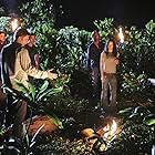 Matthew Fox, Jorge Garcia, Josh Holloway, Mark Pellegrino, and Evangeline Lilly in Lost (2004)