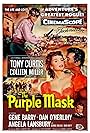 Tony Curtis, Colleen Miller, and Dan O'Herlihy in The Purple Mask (1955)