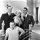 Marion Davies, Edmund Goulding, Robert Montgomery, and Chester Morris in Blondie of the Follies (1932)