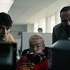 Will Poulter, Asim Chaudhry, and Fionn Whitehead in Black Mirror: Bandersnatch (2018)