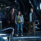 Becky G, Ludi Lin, Dacre Montgomery, Naomi Scott, and RJ Cyler in Power Rangers (2017)