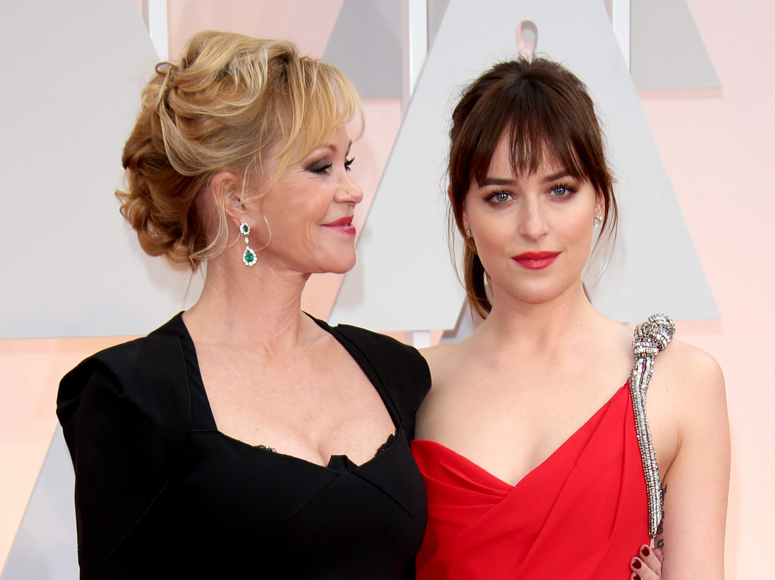 Melanie Griffith and Dakota Johnson