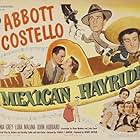 Bud Abbott, Mary Castle, Toni Castle, Lou Costello, Lorinne Crawford, Virginia Grey, and John Hubbard in Mexican Hayride (1948)