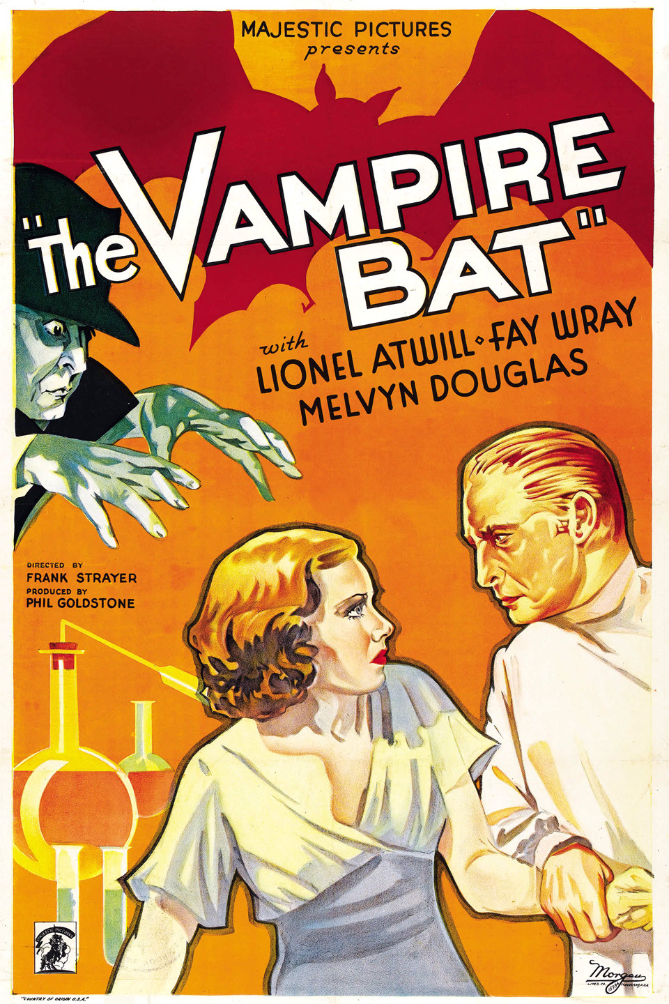 Lionel Atwill and Fay Wray in The Vampire Bat (1933)