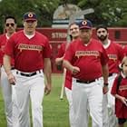 Jon Lovitz, Chris Klein, Zak Santiago, Chris Gauthier, Yan-Kay Crystal Lowe, Pete Graham, Jill Morrison, Lee Majdoub, Donovan Wolf, Audrey Smallman, Corey Schmitt, and Liam Hughes in Benchwarmers 2: Breaking Balls (2019)