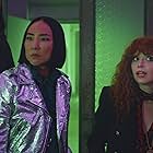 Natasha Lyonne, Balázs Czukor, and Greta Lee in Russian Doll (2019)