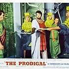 John Cliff, Taina Elg, George J. Lewis, and Edmund Purdom in The Prodigal (1955)