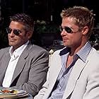 Brad Pitt and George Clooney in Ocean's Eleven (2001)