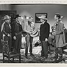 Buddy Ebsen, Stanley Andrews, Rex Allen, Roy Barcroft, and Duke Taylor in Utah Wagon Train (1951)