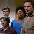 Carl Franklin, Ike Eisenmann, Nicholas Hammond, and Jared Martin in The Fantastic Journey (1977)