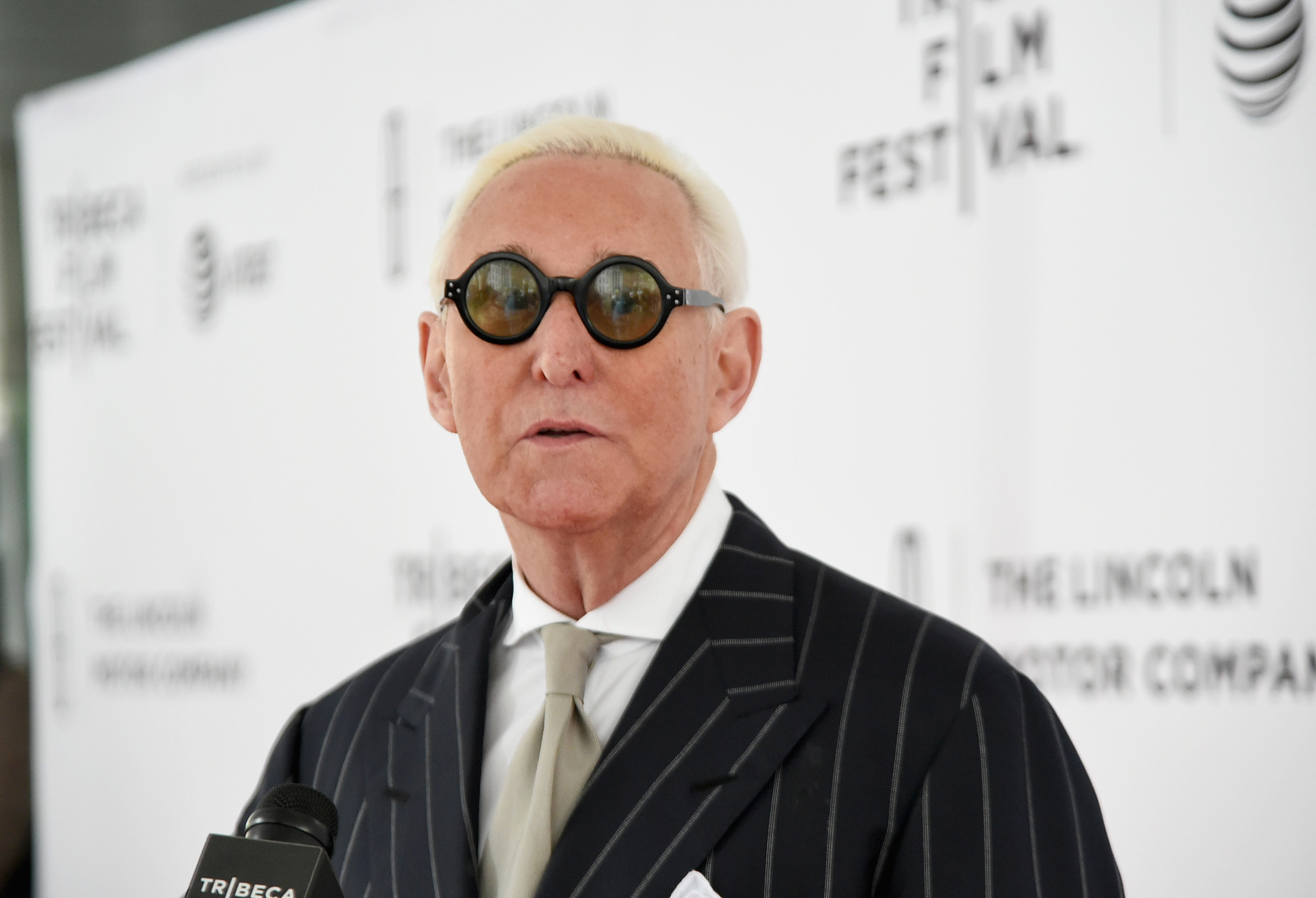 Roger Stone at an event for Get Me Roger Stone (2017)