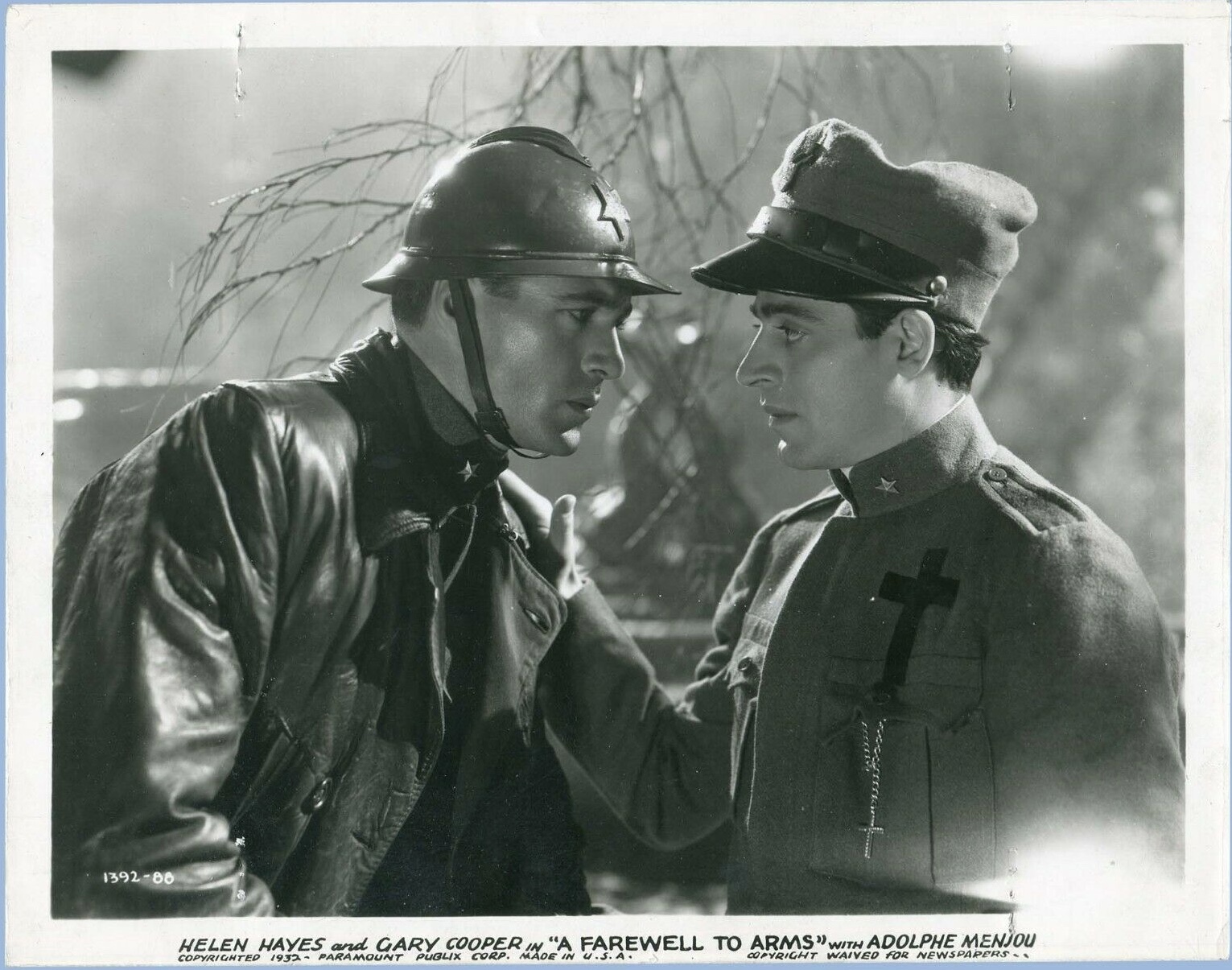 Gary Cooper and Jack La Rue in A Farewell to Arms (1932)