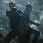 Anton Yelchin and Chris Pine in Star Trek Beyond (2016)