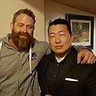 Captain Phillips reunion with Max Martini! Taken at my Squadron, the Hollywood Legion Post 43!