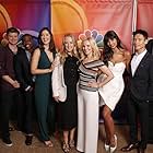 Ted Danson, Kristen Bell, Drew Goddard, Michael Schur, William Jackson Harper, Manny Jacinto, Jameela Jamil, and D'Arcy Carden at an event for The Good Place (2016)