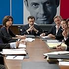 Dominique Besnehard, Pierre Cassignard, Grégory Fitoussi, Mathias Mlekuz, Florence Pernel, and Denis Podalydès in The Conquest (2011)