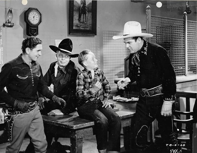 Hoot Gibson, Ken Maynard, Bob Steele, and Don Stewart in Arizona Whirlwind (1944)