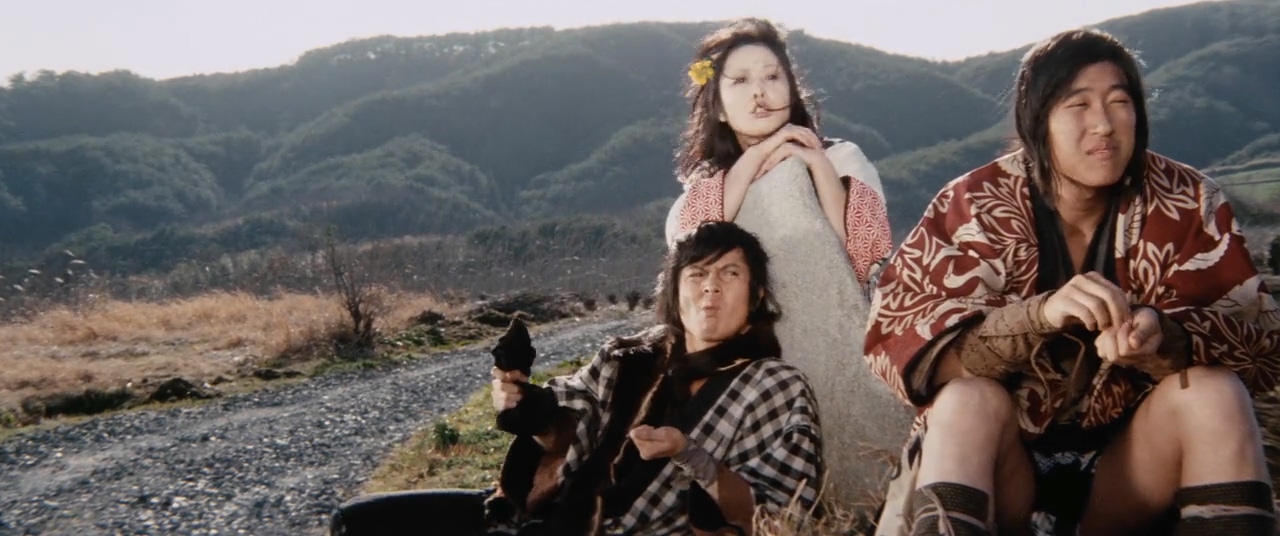 Shirô Kishibe, Osamu Sakai, and Rie Yokoyama in Zatoichi's Conspiracy (1973)