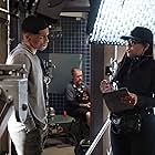 Dawn Wilkinson directing Actor Rome Flynn in her "How to Get Away with Murder" episode.