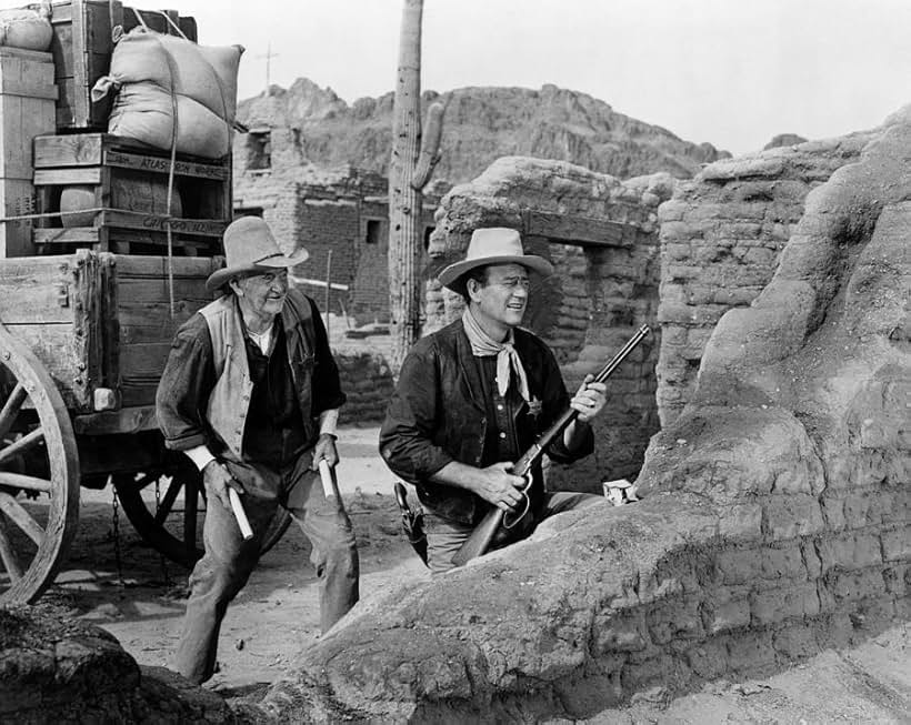 John Wayne and Walter Brennan in Rio Bravo (1959)