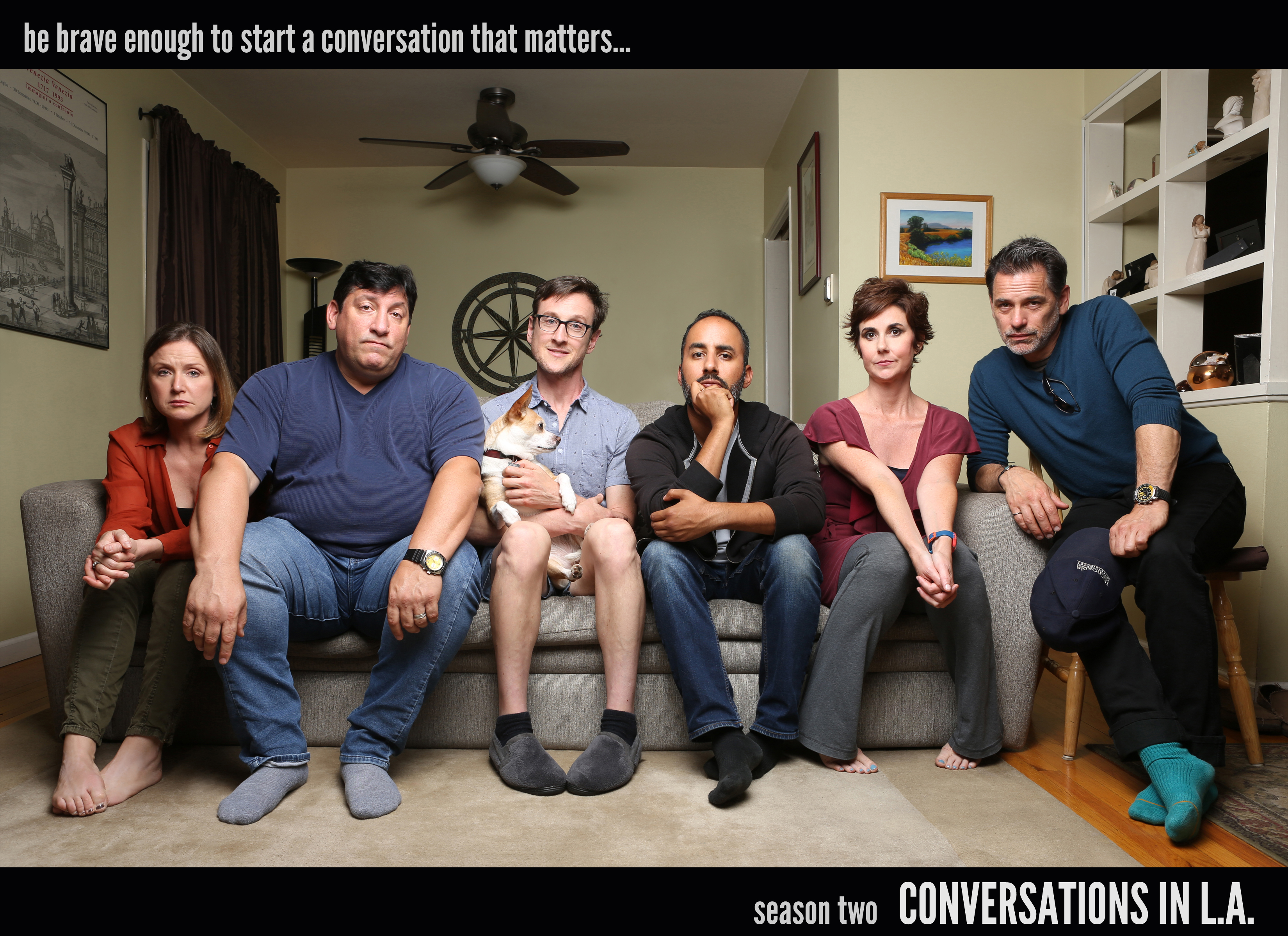 Mark Lewis (far right) as Seth Parker in Immediate Vision Productions "Conversations In LA"