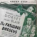 Janet Blair, Jimmy Dorsey, Tommy Dorsey, and Paul Whiteman in The Fabulous Dorseys (1947)