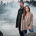 Kristin Kreuk and Rossif Sutherland in Murder in a Small Town (2024)