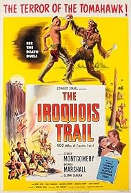 Glenn Langan, Brenda Marshall, and George Montgomery in The Iroquois Trail (1950)