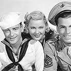 Lew Ayres, Mary Carlisle, and Buster Crabbe in Lady Be Careful (1936)