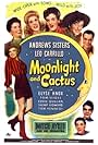 Laverne Andrews, Maxene Andrews, Patty Andrews, Leo Carrillo, Shemp Howard, Elyse Knox, Eddie Quillan, Tom Seidel, and The Andrews Sisters in Moonlight and Cactus (1944)