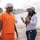 Dawn Wilkinson directing Actors Ne-Yo and Marc Inniss in "Step Up."