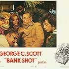 Bob Balaban, Joanna Cassidy, George C. Scott, Sorrell Booke, Don Calfa, Frank McRae, and Bibi Osterwald in The Bank Shot (1974)
