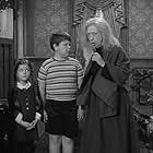 Marie Blake, Lisa Loring, and Ken Weatherwax in The Addams Family (1964)