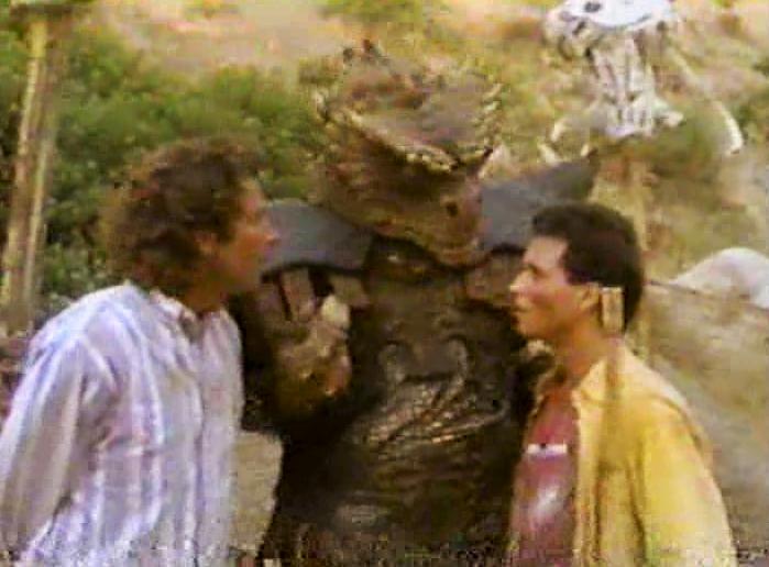 Timothy Bottoms, Robert Gavin, and The Krofft Puppets in Land of the Lost (1991)