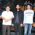 Allu Aravind, Allu Arjun, Trivikram Srinivas, S. Radha Krishna, and Suryadevara Naga Vamsi in Ala Vaikunthapurramuloo (2020)